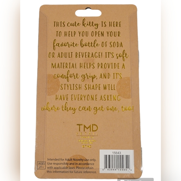 Kitty Cat Shape Home Silicone Official Bottle Opener TMD - Picture 3 of 3